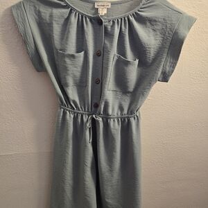 Monteau Casual Kids Dress in Soft Blue